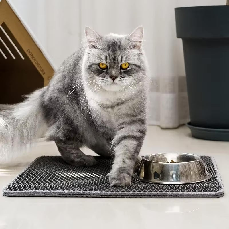 Pawfectly Clean: Waterproof, Non-Slip Double-Layer Cat Litter Mat! ๐พ๐ฟ - BetaDawgz